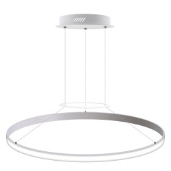 Luminaria colgante CYCLE OUT, 66W, blanco, Ø70cm