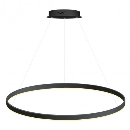 Luminaria colgante RING 56W, Ø900mm, negro