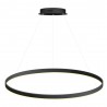 Luminaria colgante RING 56W, Ø900mm, negro