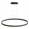 Luminaria colgante RING 56W, Ø900mm, negro