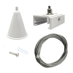 Colgante para carril trifásico, 2m, blanco