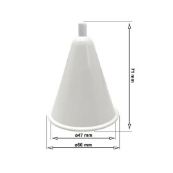 Colgante para carril trifásico, 2m, blanco