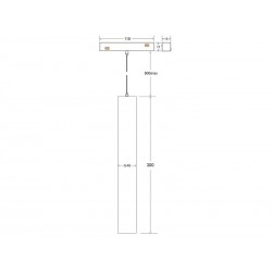 Conector L vertical Carril SLIM 48V, negro