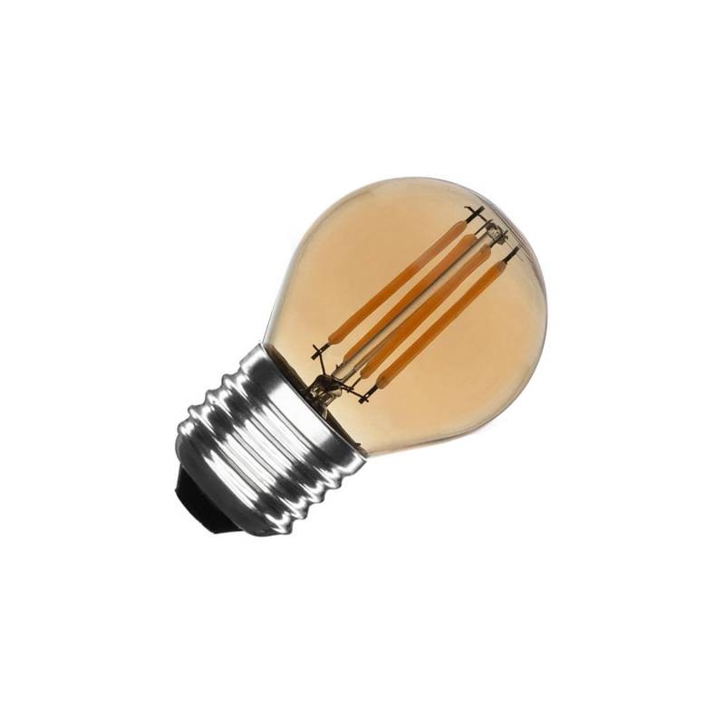 Bombilla Led E27 COB filamento 4W, Small Gold