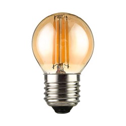Bombilla Led E27 COB filamento 4W, Small Gold
