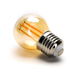 Bombilla Led E27 COB filamento 4W, Small Gold