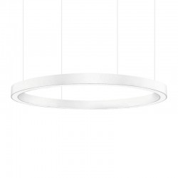 Luminaria superficie o suspendida MOON, 140W, Ø1200mm, blanco