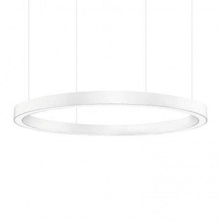 Luminaria superficie o suspendida MOON, 140W, Ø1200mm, blanco