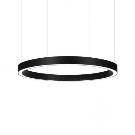 Luminaria superficie o suspendida MOON, 120W, Ø1000mm, negro