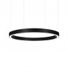 Luminaria superficie o suspendida MOON, 120W, Ø1000mm, negro