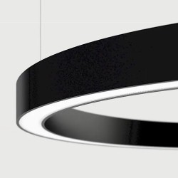 Luminaria superficie o suspendida MOON, 120W, Ø1000mm, blanco