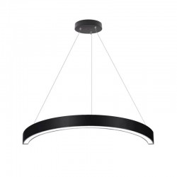 Luminaria superficie o suspendida MOON, 60W, radio 500mm, negro