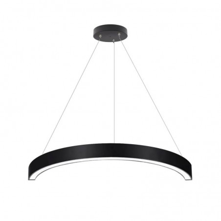 Luminaria superficie o suspendida MOON, 60W, radio 500mm, negro