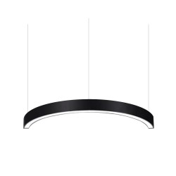 Luminaria superficie o suspendida MOON, 60W, radio 500mm, negro