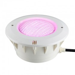 Pack Lámpara LED PAR56 RGB para piscinas, G53, 45W, Acero Inox. Int. + Nicho