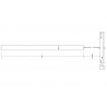 Conector L vertical Carril SLIM 48V, negro