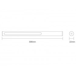 Conector a red Carril SLIM 48V, negro