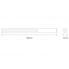 Conector a red Carril SLIM 48V, negro