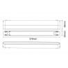 Conector a red Carril SLIM 48V, negro