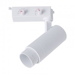 Foco carril Monofásico PIKE RAIL LED 7-9-12-15-20W, 3CCT, 15º-60º, blanco