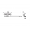 TUBE Pendant FLEX 48V, 30W, 360º, 2m