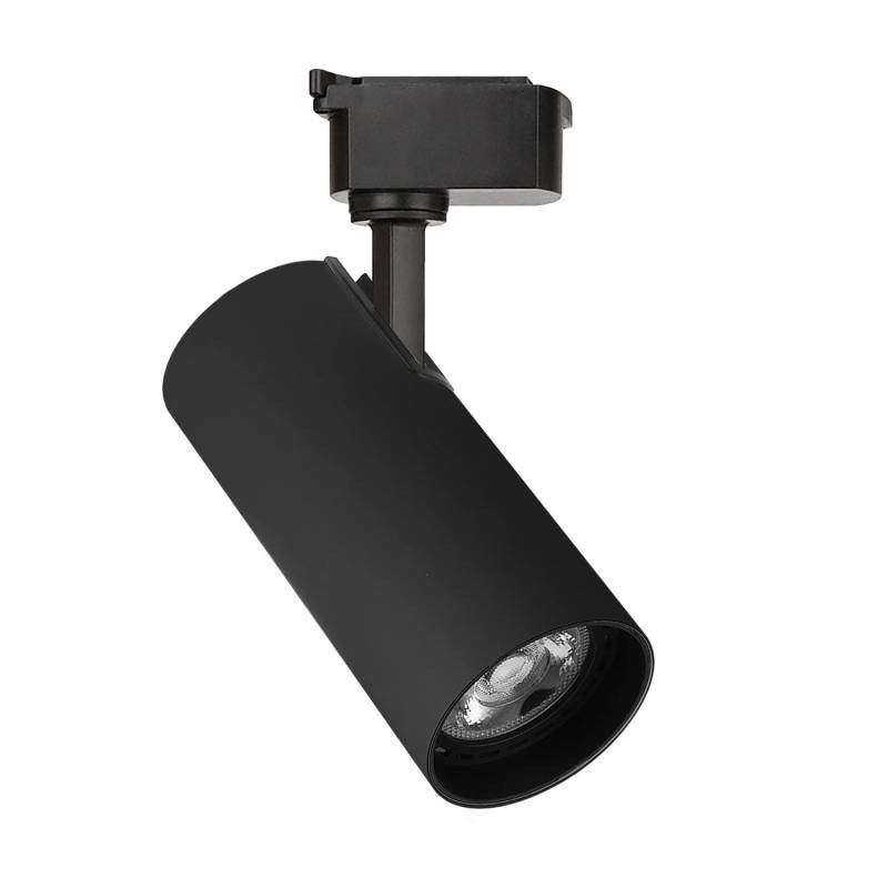 Foco LED para Carril Monofásico JUCAN 30W - Alta Fidelidad Cromática (CRI92), negro