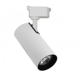 Foco LED para Carril Monofásico JUCAN 30W - Alta Fidelidad Cromática (CRI92), blanco