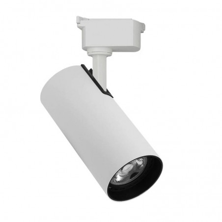 Foco LED para Carril Monofásico JUCAN 30W - Alta Fidelidad Cromática (CRI92), blanco