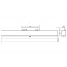 Conector I Carril SLIM 48V, negro
