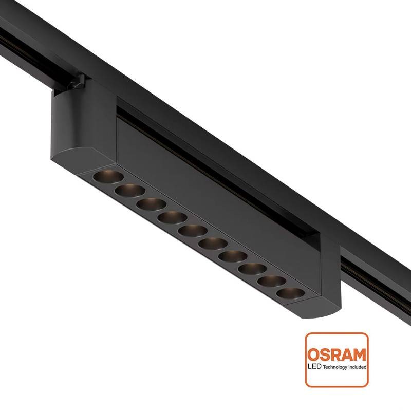 Foco carril LINEAL Chipled OSRAM 335, 20W, negro