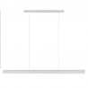 Lámpara colgante VISION, 30W, 120cm, 2 focos orientables, Sensor de mano, Regulable, blanco