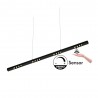 Lámpara colgante VISION, 30W, 120cm, 2 focos orientables, Sensor de mano, Regulable, blanco