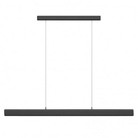 Lámpara colgante VISION, 30W, 120cm, 2 focos orientables, Sensor de mano, Regulable, antracita