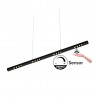 Lámpara colgante VISION, 30W, 120cm, 2 focos orientables, Sensor de mano, Regulable, blanco