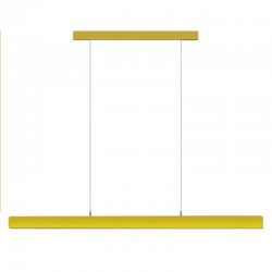 Lámpara colgante VISION, 30W, 120cm, 2 focos orientables, Sensor de mano, Regulable, golden