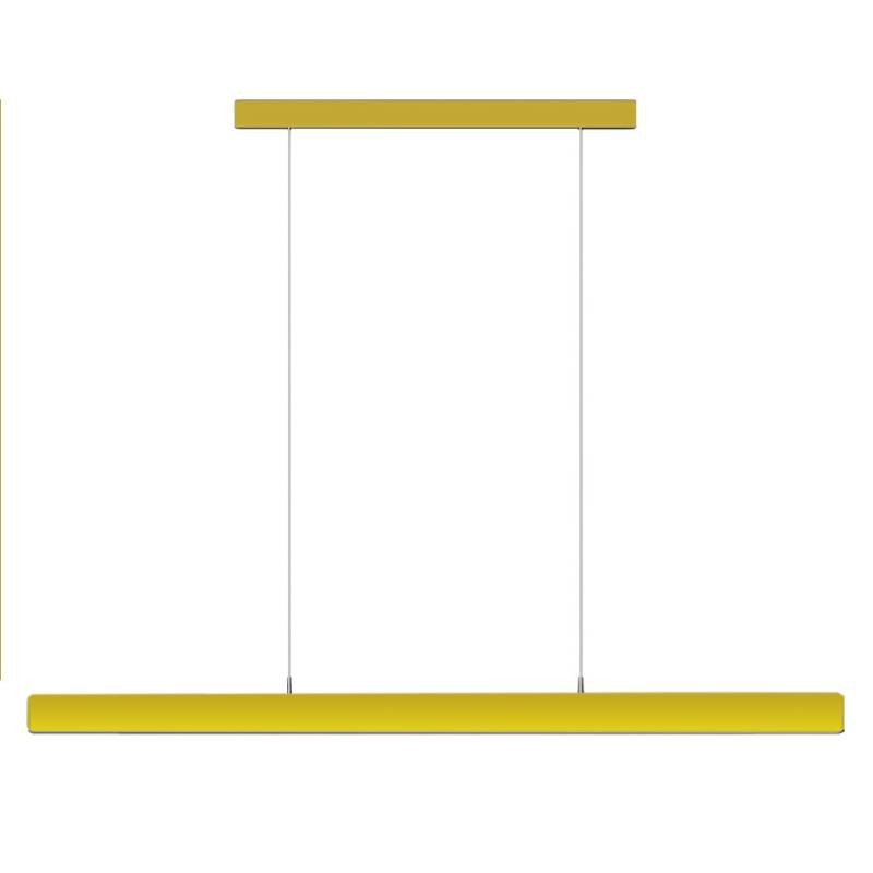 Lámpara colgante VISION, 30W, 120cm, 2 focos orientables, Sensor de mano, Regulable, golden
