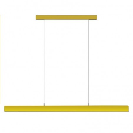 Lámpara colgante VISION, 30W, 120cm, 2 focos orientables, Sensor de mano, Regulable, golden