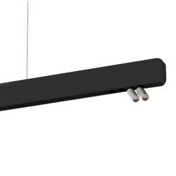 Lámpara colgante VISION, 30W, 120cm, 2 focos orientables, Sensor de mano, Regulable, golden
