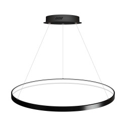 Luminaria colgante CYCLE IN, 80W, antracita, Ø70cm