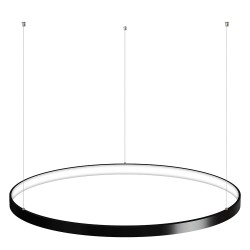 Luminaria colgante CYCLE IN, 80W, antracita, Ø70cm