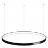 Luminaria colgante CYCLE IN, 80W, antracita, Ø70cm