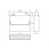 MAGNETIC Linear TAK 118mm Basculante, 6W