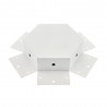 Unión exagonal 60° blanca para luminaria lineal MOD