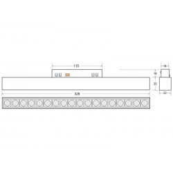 MAGNETIC Linear TAK 328mm, 15W