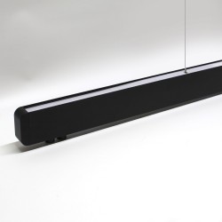 Lámpara colgante VISION, 30W, 120cm, 2 focos orientables, Sensor de mano, Regulable, antracita