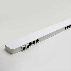 Lámpara colgante VISION, 30W, 120cm, 2 focos orientables, Sensor de mano, Regulable, blanco