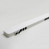 Lámpara colgante VISION, 30W, 120cm, 2 focos orientables, Sensor de mano, Regulable, blanco