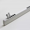 Lámpara colgante VISION, 30W, 120cm, 2 focos orientables, Sensor de mano, Regulable, blanco