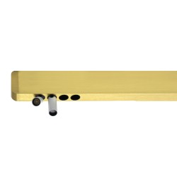 Lámpara colgante VISION, 30W, 120cm, 2 focos orientables, Sensor de mano, Regulable, golden