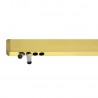 Lámpara colgante VISION, 30W, 120cm, 2 focos orientables, Sensor de mano, Regulable, golden